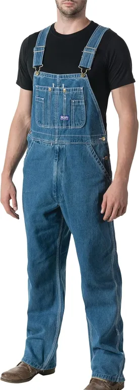 Big Smith Men's Stonewashed Bib Overall