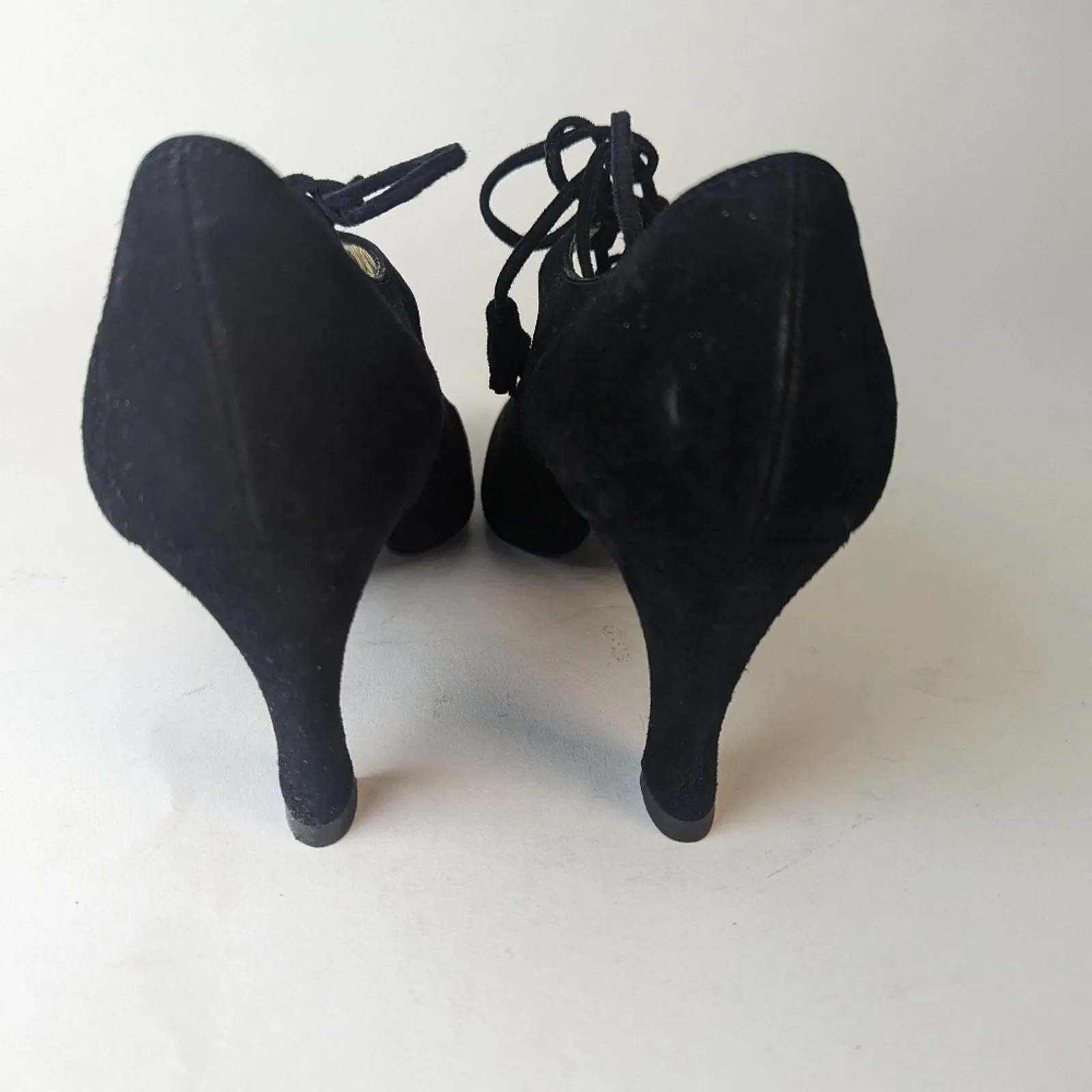 Bruno Magli Tamaia Maglia Black Suede Shoes / 6.5 AAA