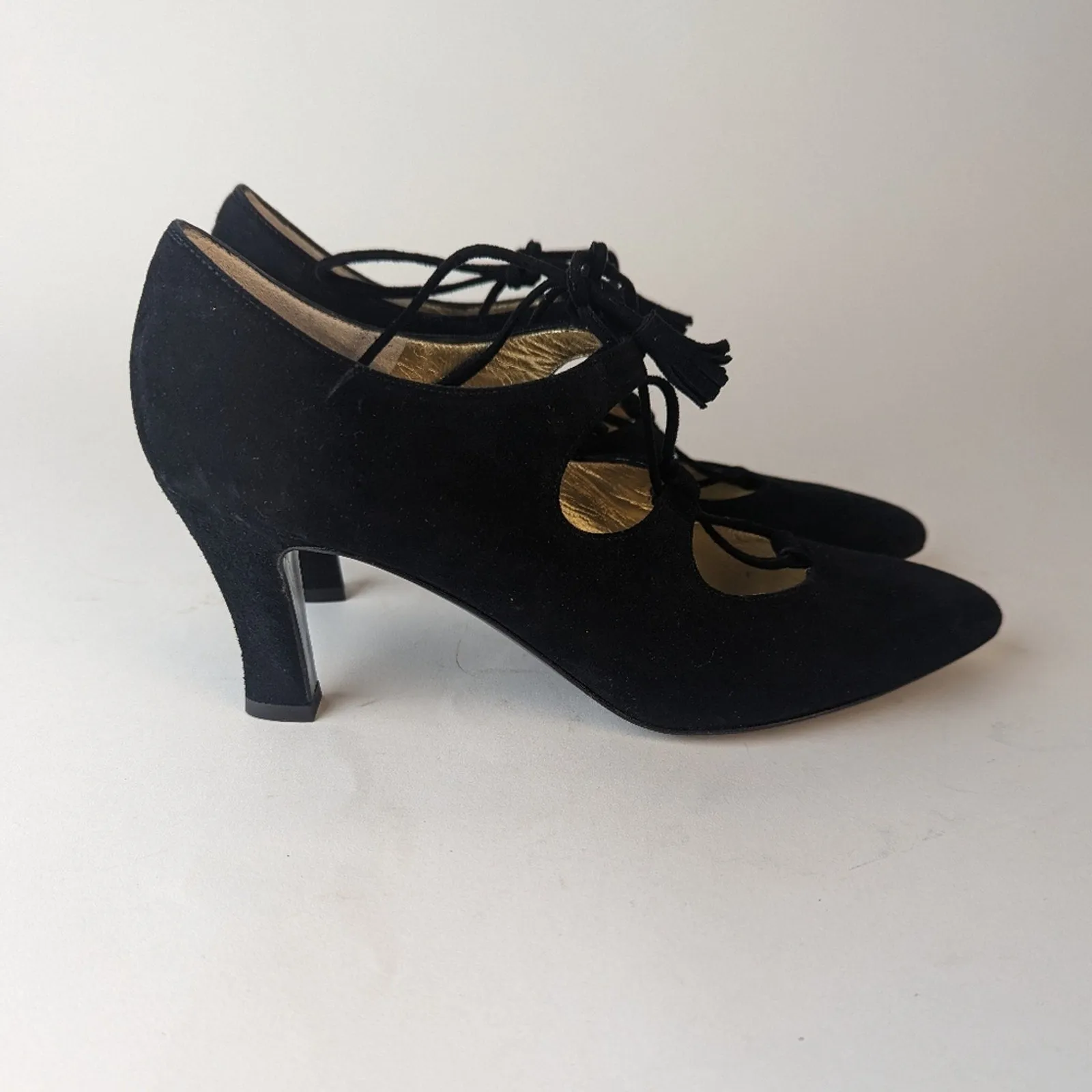 Bruno Magli Tamaia Maglia Black Suede Shoes / 6.5 AAA