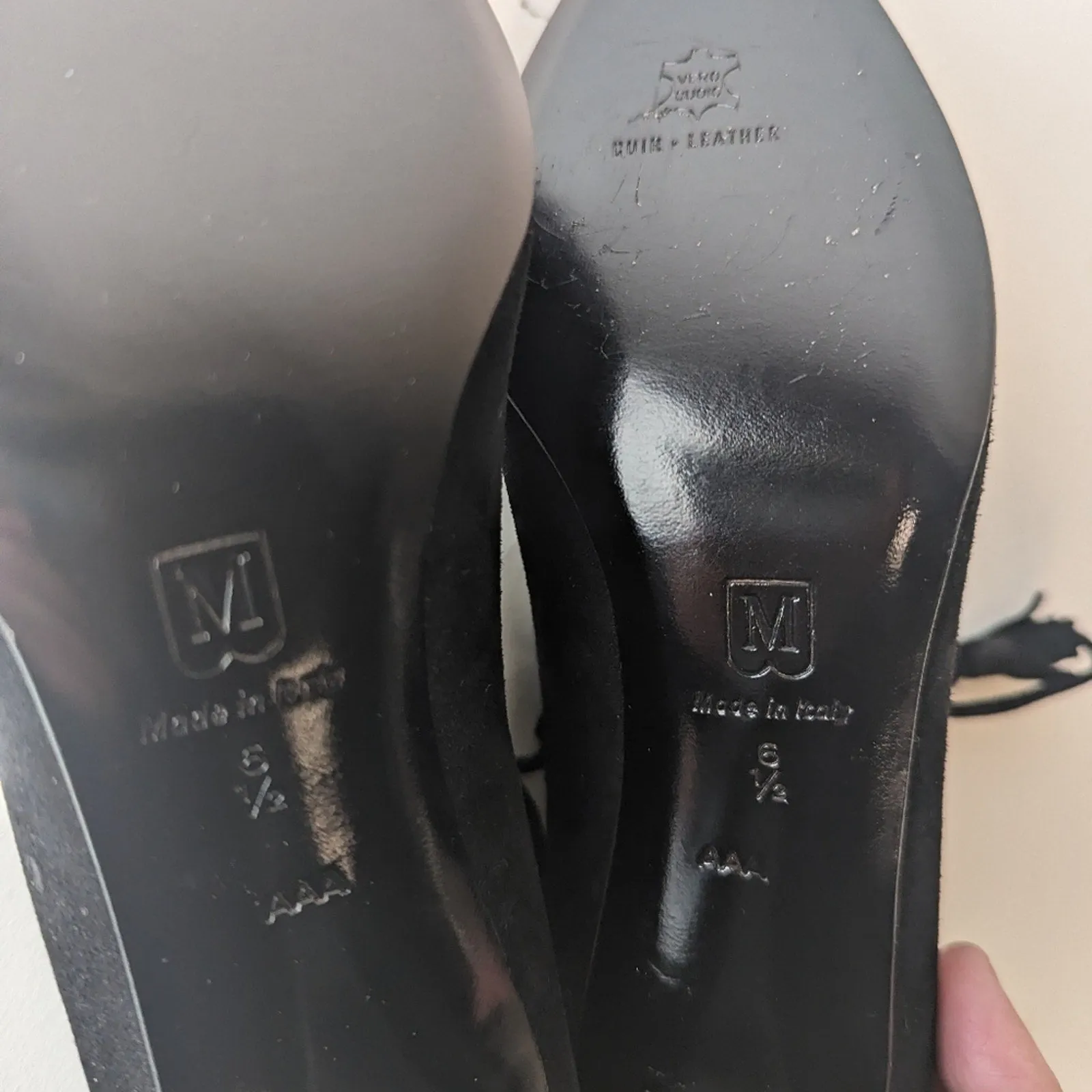 Bruno Magli Tamaia Maglia Black Suede Shoes / 6.5 AAA