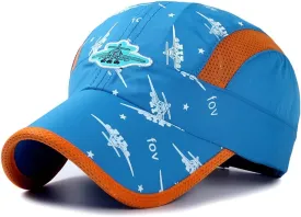 Home Prefer Kids Lightweight Quick Drying Sun Hat Airy Mesh UV Protection Caps Boys Girls UPF50 Baseball Caps Run Beach Water