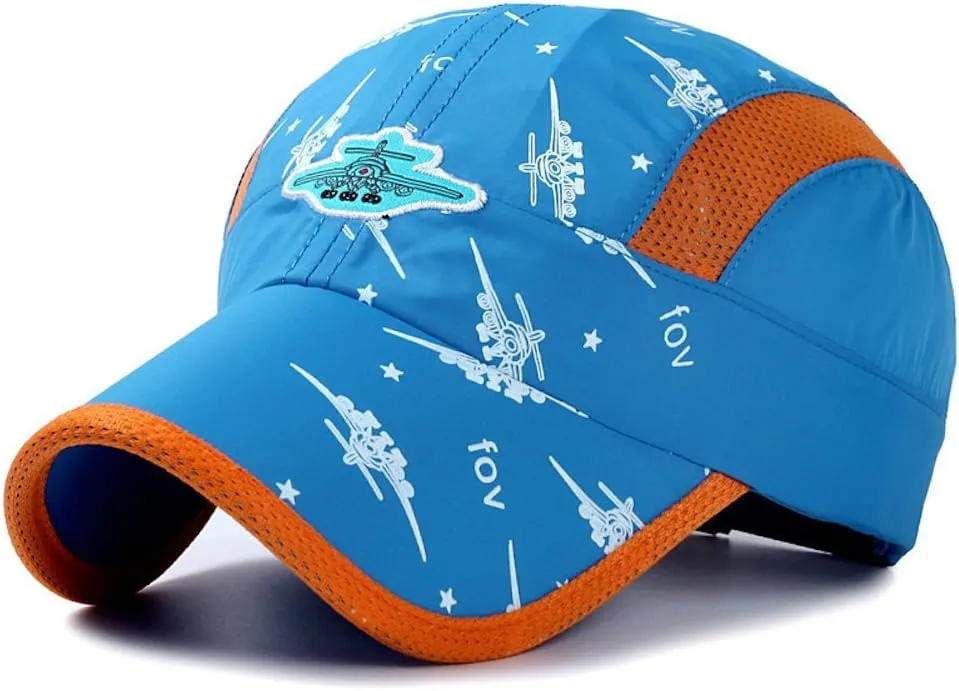 Home Prefer Kids Lightweight Quick Drying Sun Hat Airy Mesh UV Protection Caps Boys Girls UPF50 Baseball Caps Run Beach Water