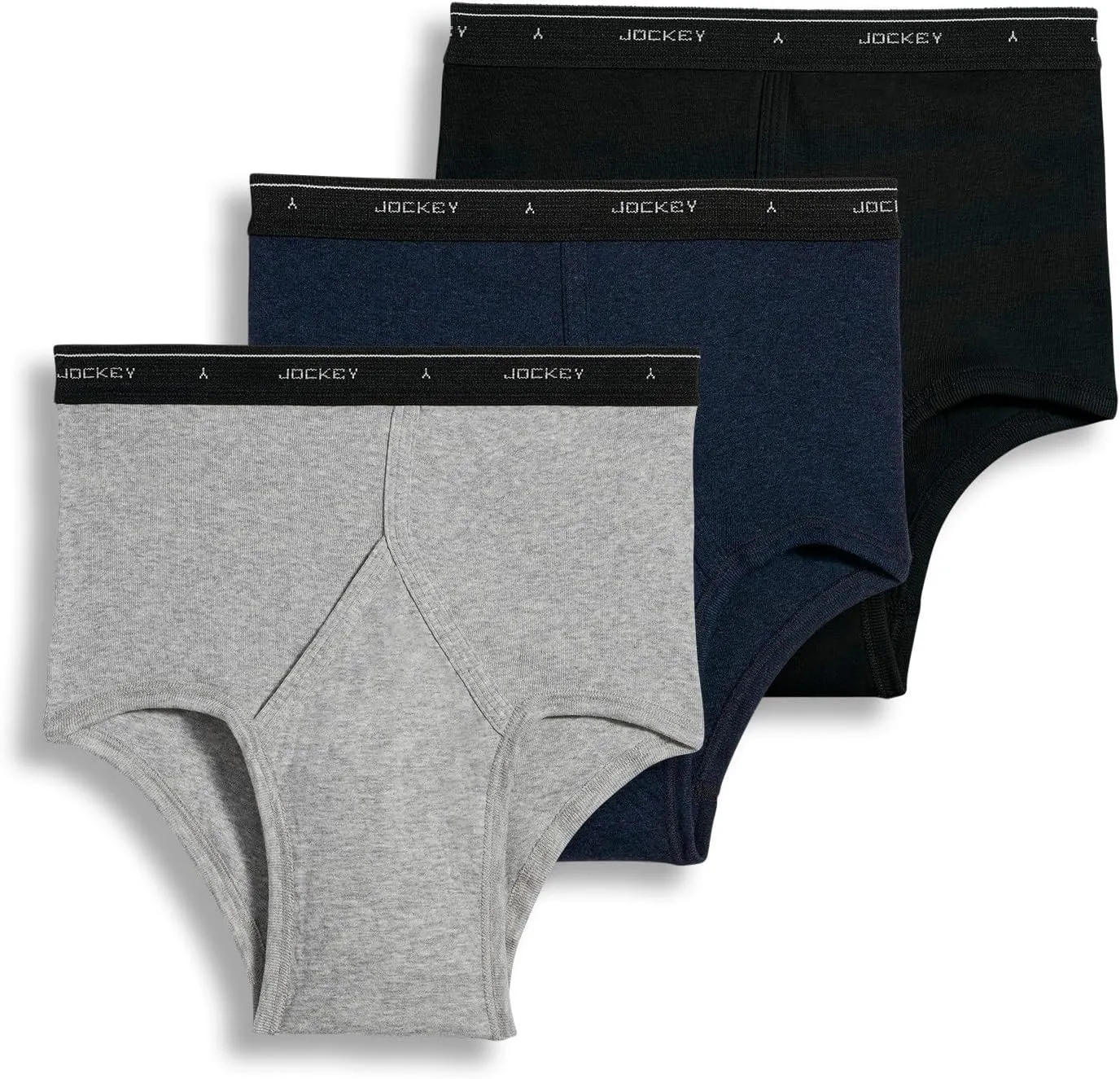 Jockey Mens Underwear Briefs - Classic Full Rise Design, Pack of 3 - Authentic Mens Underwear for Comfort and Quality