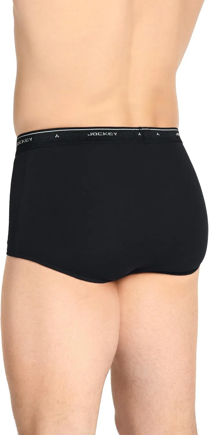 Jockey Mens Underwear Briefs - Classic Full Rise Design, Pack of 3 - Authentic Mens Underwear for Comfort and Quality