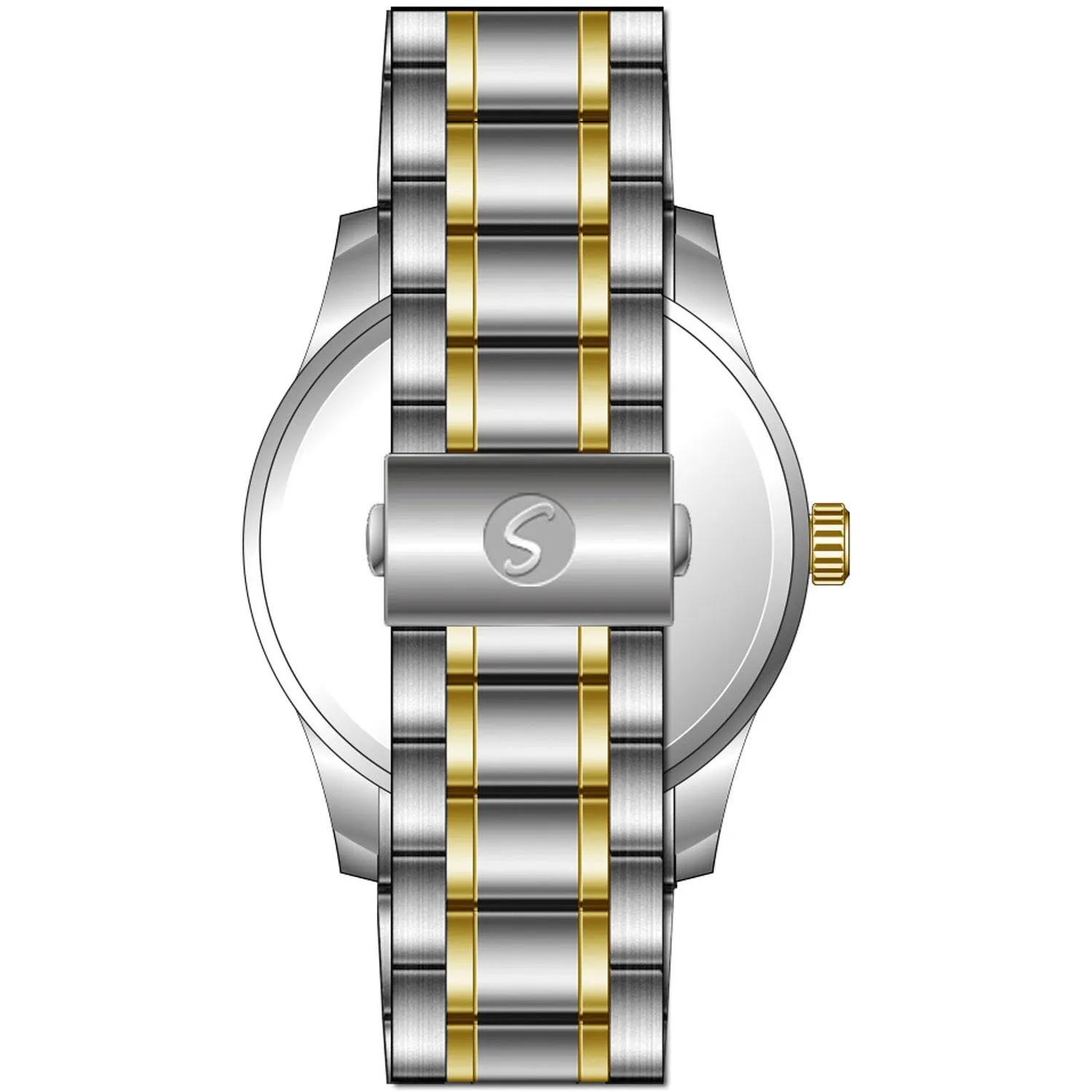 Men's Essential Metal Watch With Link Watchband