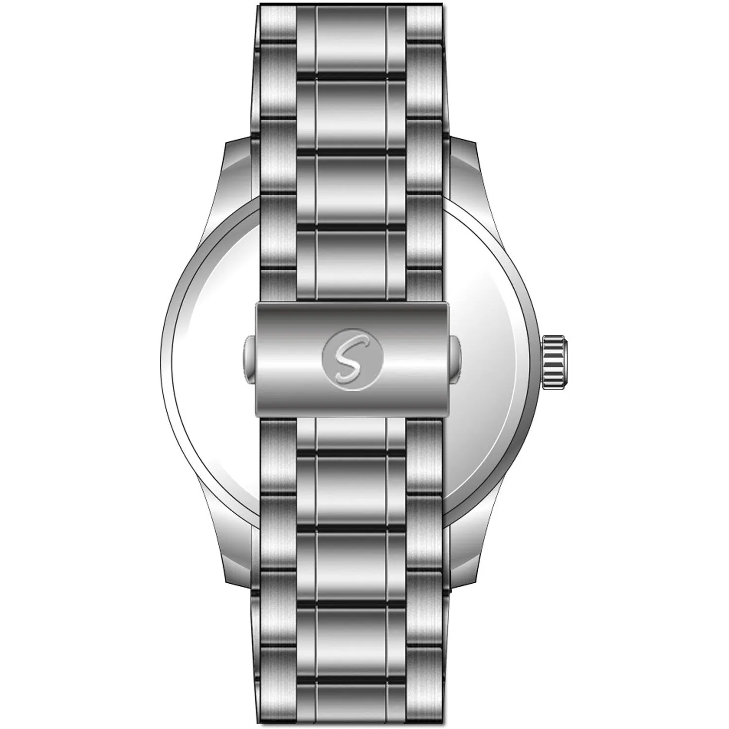 Men's Essential Metal Watch With Link Watchband