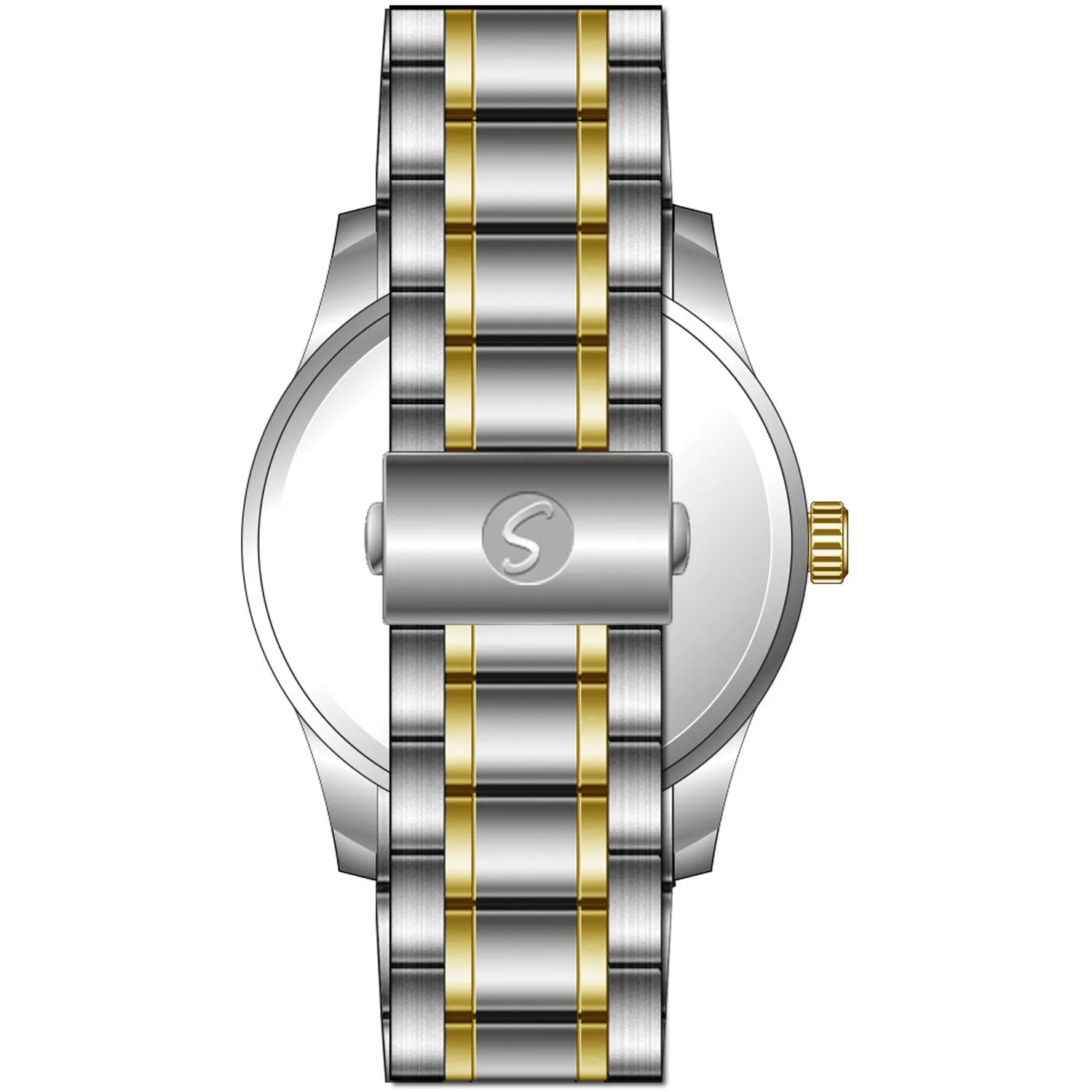 Men's Essential Metal Watch With Link Watchband
