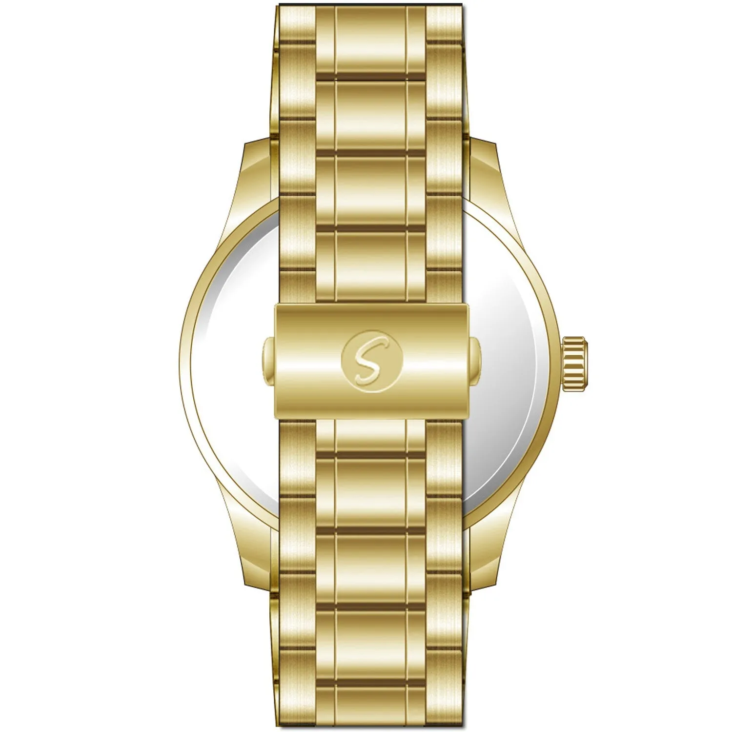 Men's Essential Metal Watch With Link Watchband