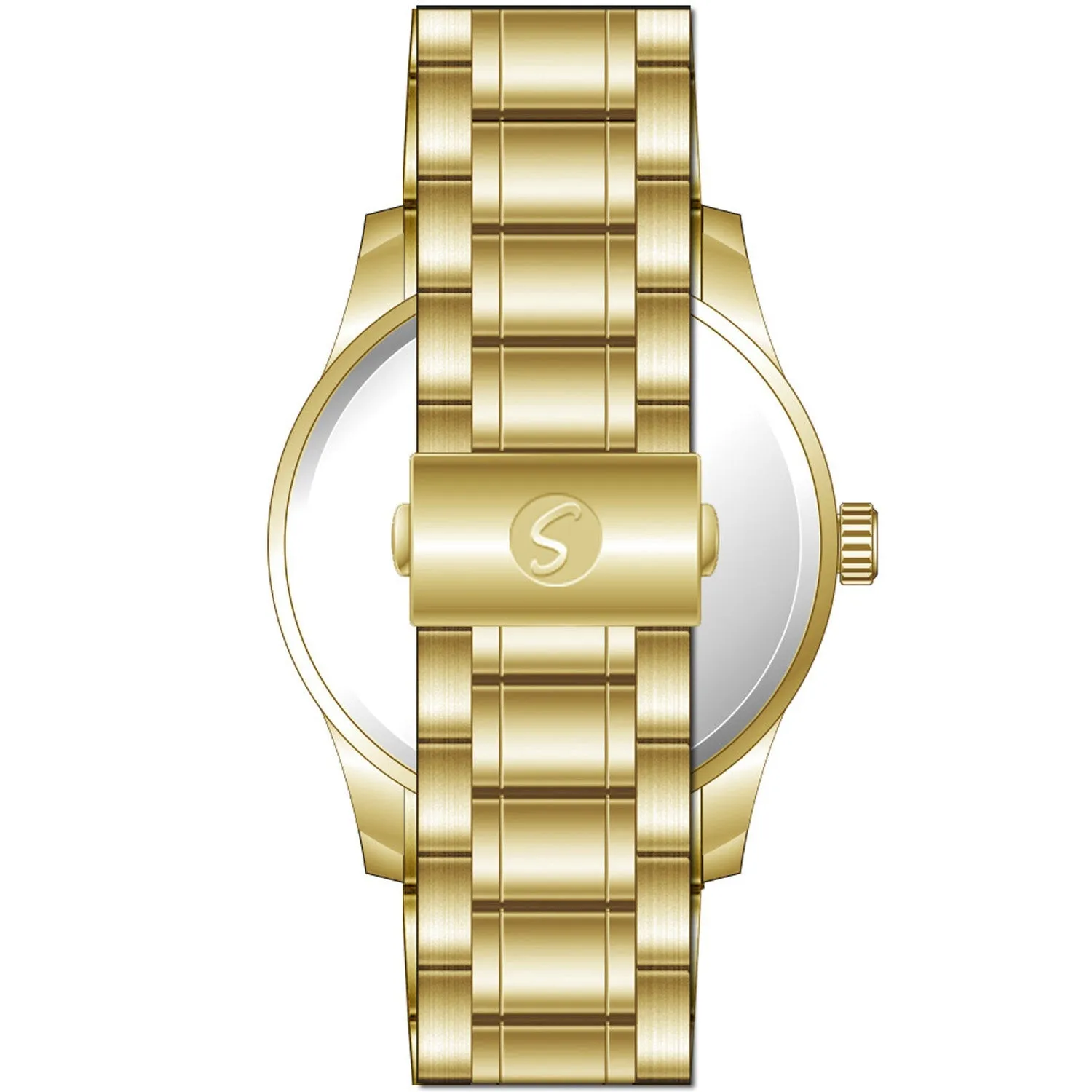 Men's Essential Metal Watch With Link Watchband