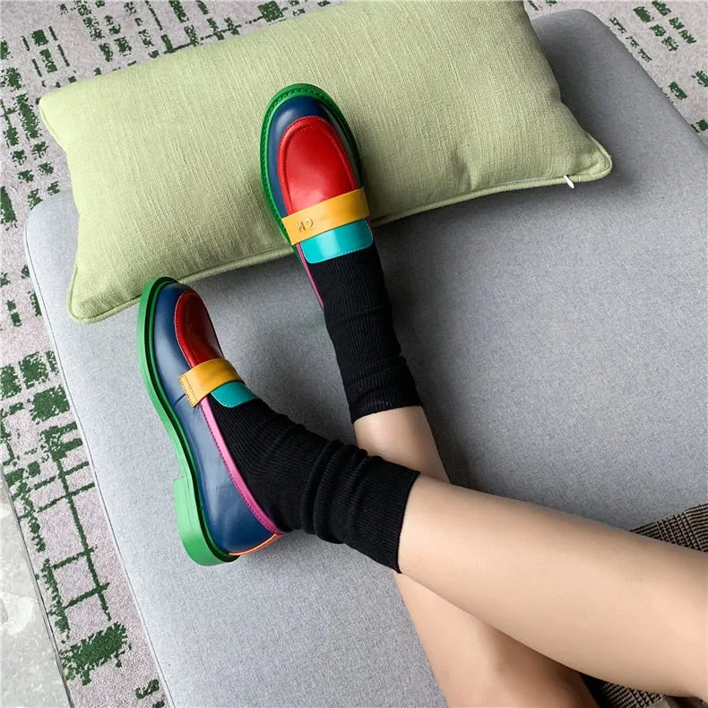 Sidney Multi Color Block Genuine Leather Loafer - 2 Styles