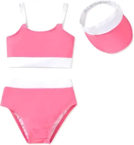 Toddler Girls Bikini Adjustable Swimsuit for 1-4 Years Old