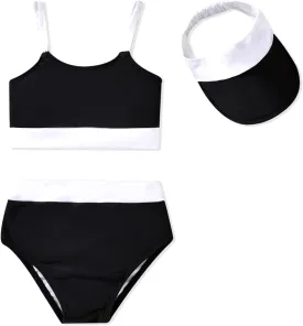 Toddler Girls Bikini Adjustable Swimsuit for 1-4 Years Old