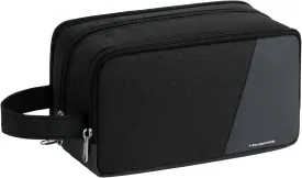 Vorspack Travel Toiletry Bag - Toiletry Bag for Men Water Resistant Skincare Bag Dopp Kit for Bathroom Toiletries Accessories Gifts - Black